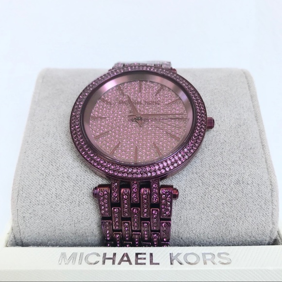 Authentic MK Stunning Darci Dazzling plum watch - Picture 2 of 6